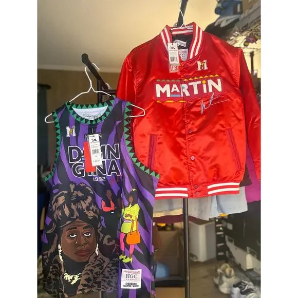 NWT Sz. XL - Martin Themed Jacket & Basketball Jersey - Picture 1 of 8